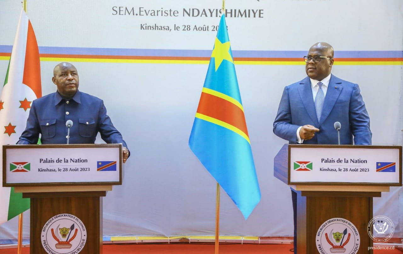 RDC Félix Tshisekedi et Évariste Ndayishimiye appellent la force