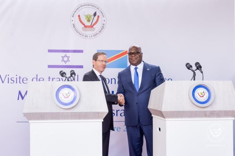 RDC-Israel : Tshisekedi et Herzog discutent du renforcement des relations entre Kinshasa et Tel-Aviv